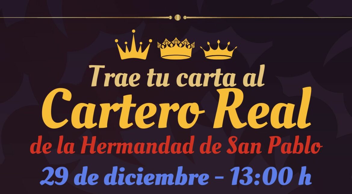 Flyer Cartero Real Ilustrativo Azul